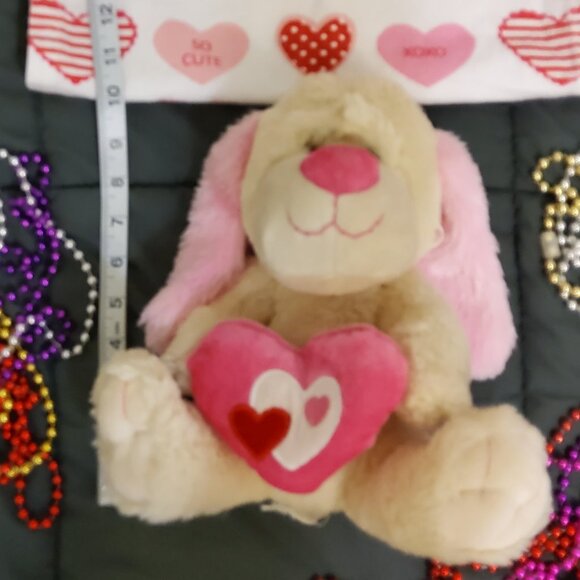 Valentine's Puppy Plush Holding Heart - Picture 4 of 4